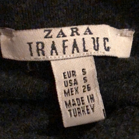 Zara Trafaluc Charcoal Skirt - Size Small - Picture 5 of 6